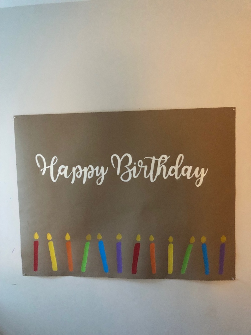 Hand painted banner